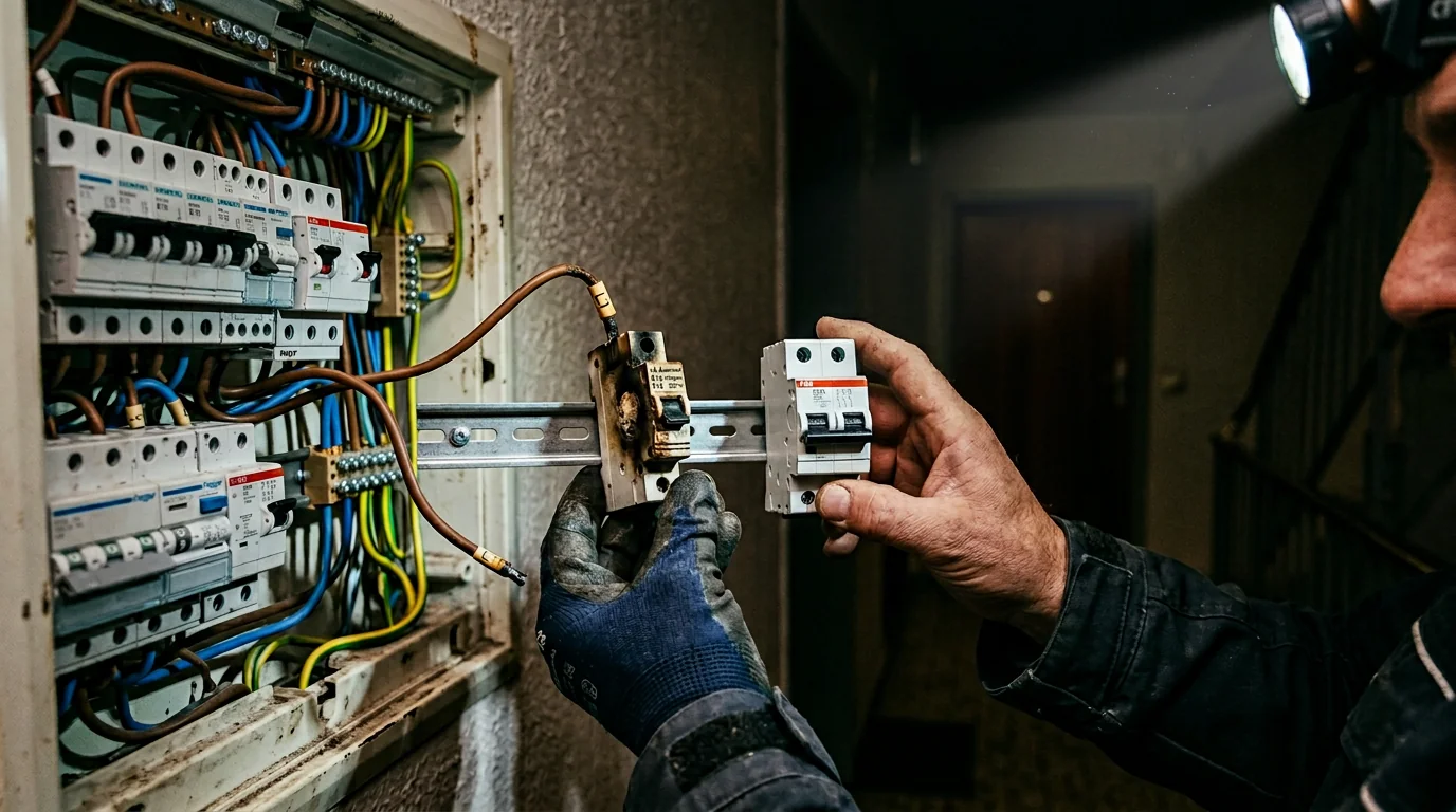 Elektriker Notdienst Mauerbach – Monteur tauscht defekte Sicherung nach Kurzschluss